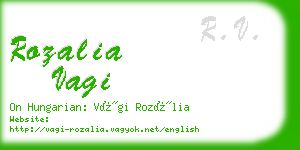 rozalia vagi business card